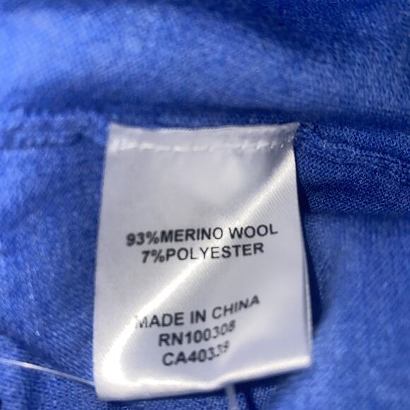 Peter Millar Mens Sz XXL Sweater Crown Crafted Excursionist Flex Merino Blue - Picture 5 of 6